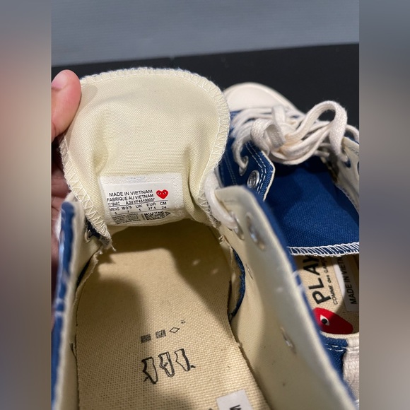 Converse Chuck Taylor All Star 70 Ox Comme des Garcons PLAY Blue Quartz - Picture 10 of 11